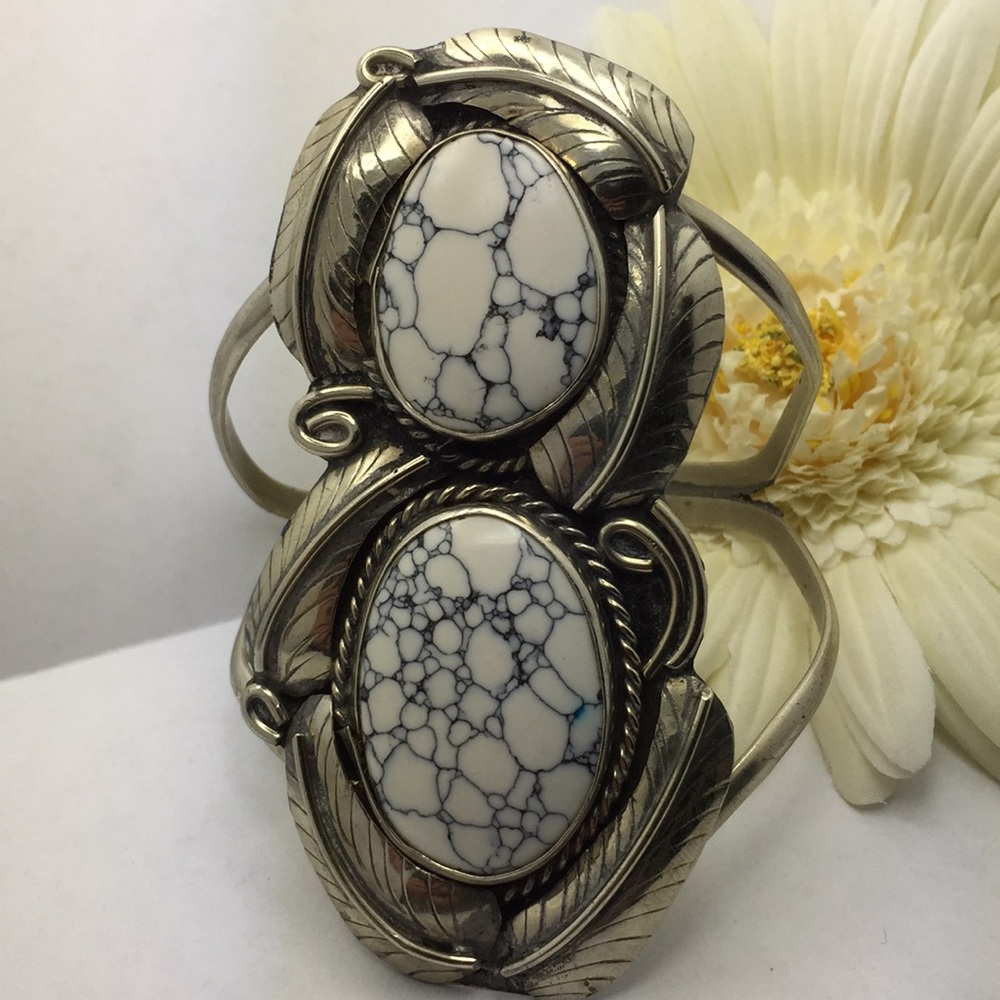 Vintage Massive sterling silver cuff Mexico cuff